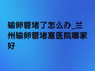 输卵管堵了怎么办_兰州输卵管堵塞医院哪家好